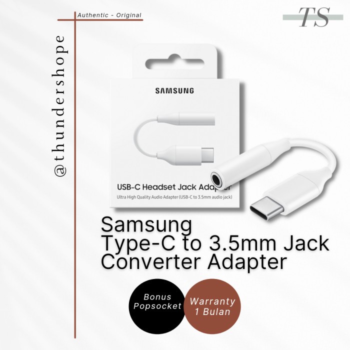 SAMSUNG USB-C TO 3.5 MM HEADPHONE JACK ADAPTER TYPE C 3.5MM ORIGINAL