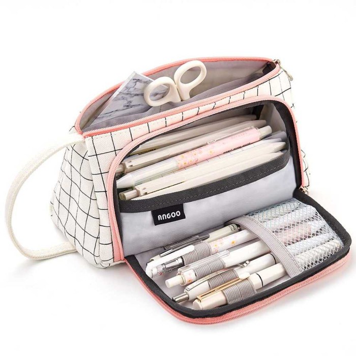 

TEMPAT PENSIL TAS PENSIL UKURAN BESAR MOTIF GARIS PENCIL CASE
