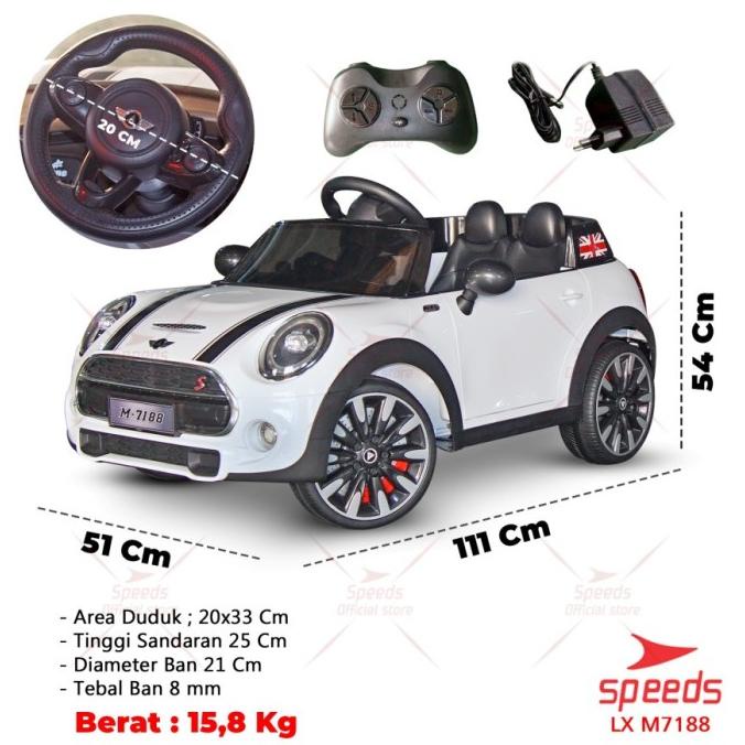 Mobil Aki Anak Remote Mini Cooper Pmb M7188 M-7188