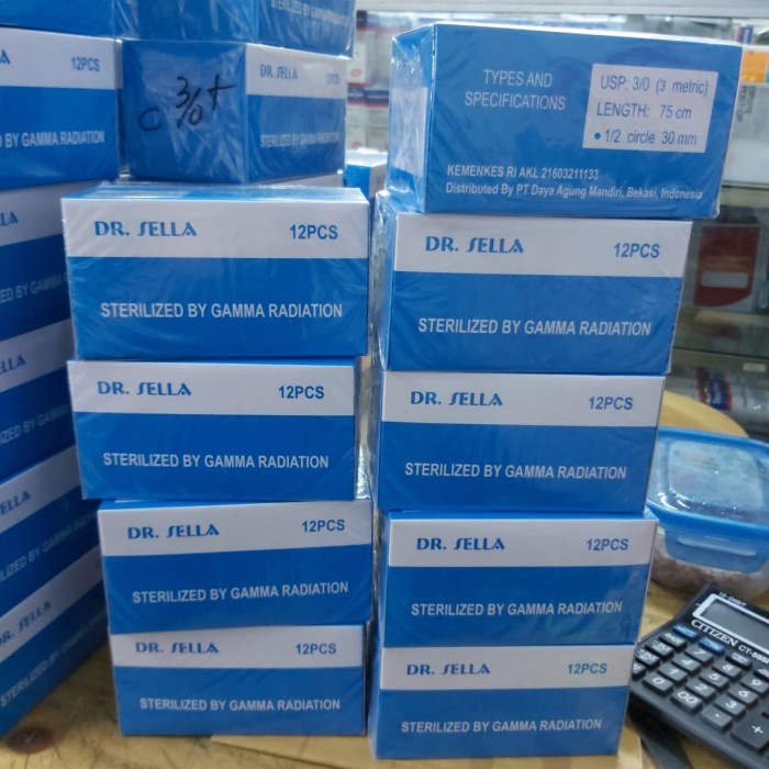

CATGUT SILK 2/0..3/0 + JARUM MERK SHELLA