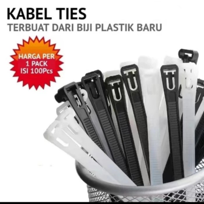 

Tali Tis/Kabel Ties/Cable Tie 50cm/50 cm (500 x 7,6mm) isi 100 pcs terbaik
