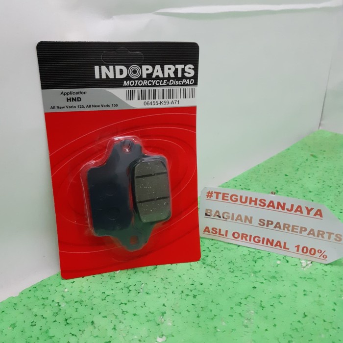 Kampas Rem Cakram Dispad Depan Vario 125 150 LED 2018 Asli Indoparts terlaris