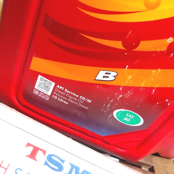 Oli Mesin Pertamina Mesran B SAE 40 B40 10 Liter terlaris