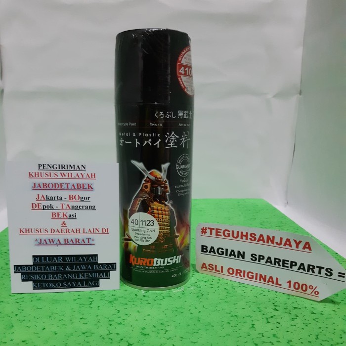 Cat Semprot / Pylox Samurai Paint 1123 Sparkling Gold Emas Metallic terlaris