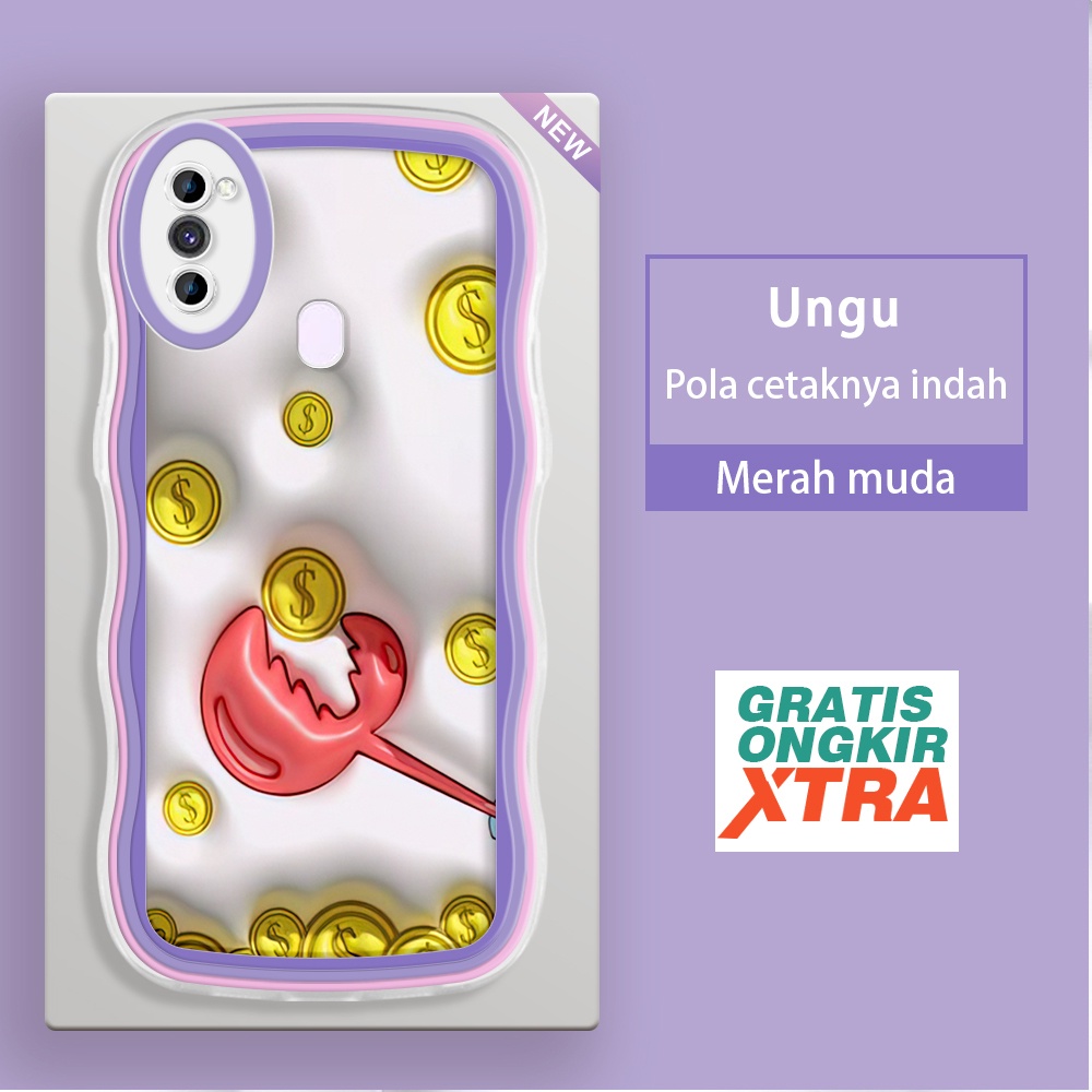 jinsouwe Samsung M02 M11 M13 M12 M20 M22 M30 M32 M10 M21 M30S M23 5G A02  Casing Ponsel  Koin emas b