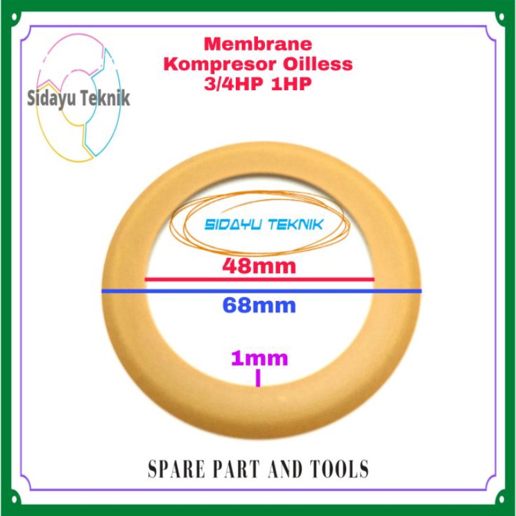 ➵ Membran Ring Kompresor Silent 3/4HP 1HP 2pc ⁂ ➝