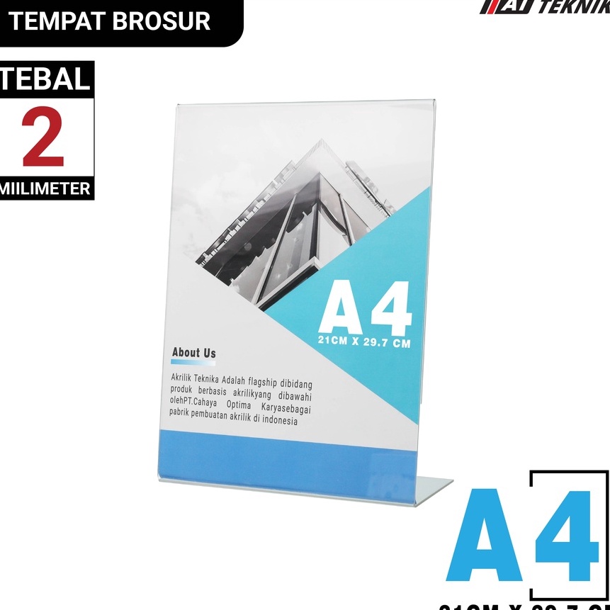 

[XX☞.3✪> TEMPAT BROSUR / TENT HOLDER / TENT CARD AKRILIK DISPLAY UKURAN A4trendiing..