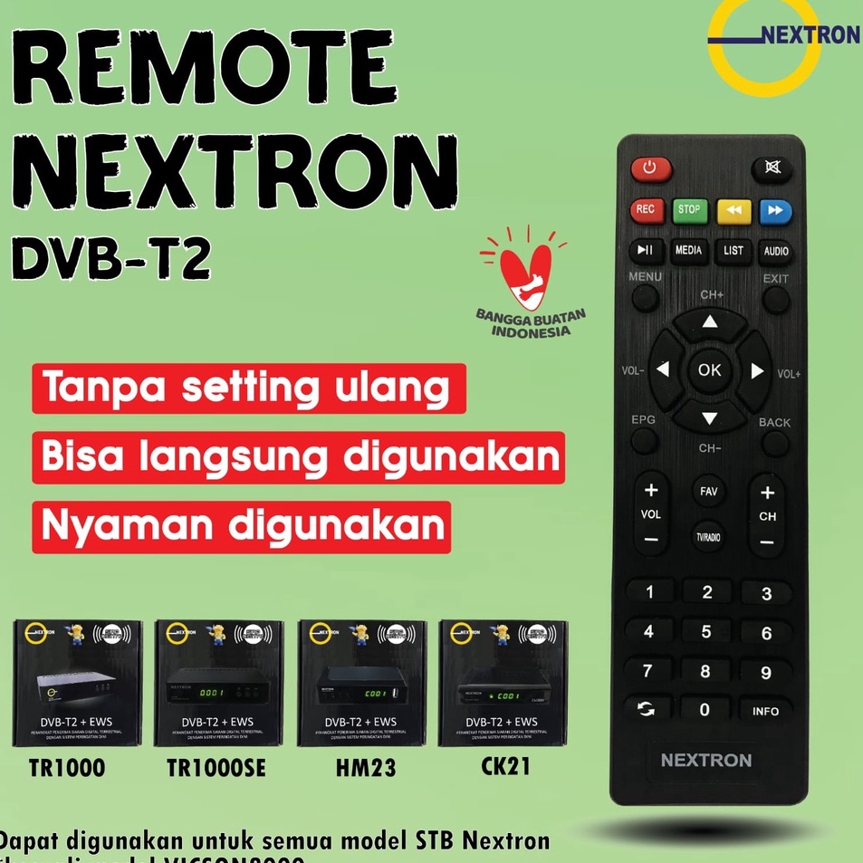 wJ REMOTE DVB-T2 NEXTRON ❃ ⁎ ー