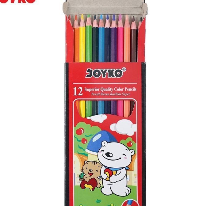 

(IT☼.5㊖) Pensil Warna 12 Warna Panjang Joyko CP-12PBkekiniian.!