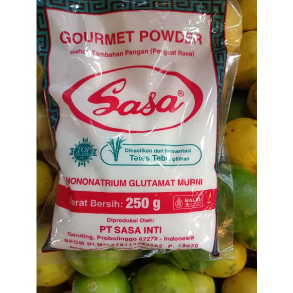 

SASA MSG MICIN SASA PENYEDAP RASA BERAT 250 GRAM