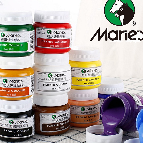 

(☎U/6N✔) Cat Maries / Cat Kain / Textile / Fabric Color Maries 50ml siiap.dikirim!