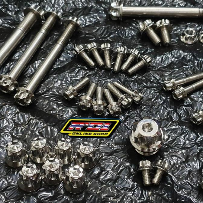 Baut Probolt Steinles Set Blok Mesin Ninja Rr New Ninja Rr Old Zx Cbu