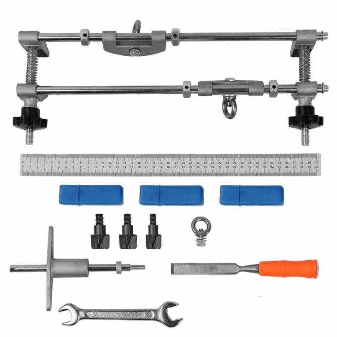 Mortiser Door Lock Fitting Jig Kit Tool Lobang Pintu Kayuu