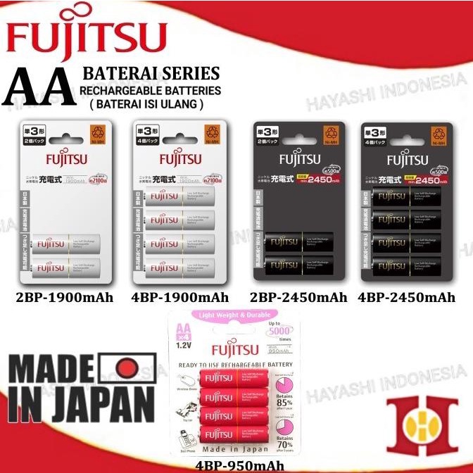 Baterai Cas Batre isi ulang AA A2 Mainan Tamiya Remote Original Japan