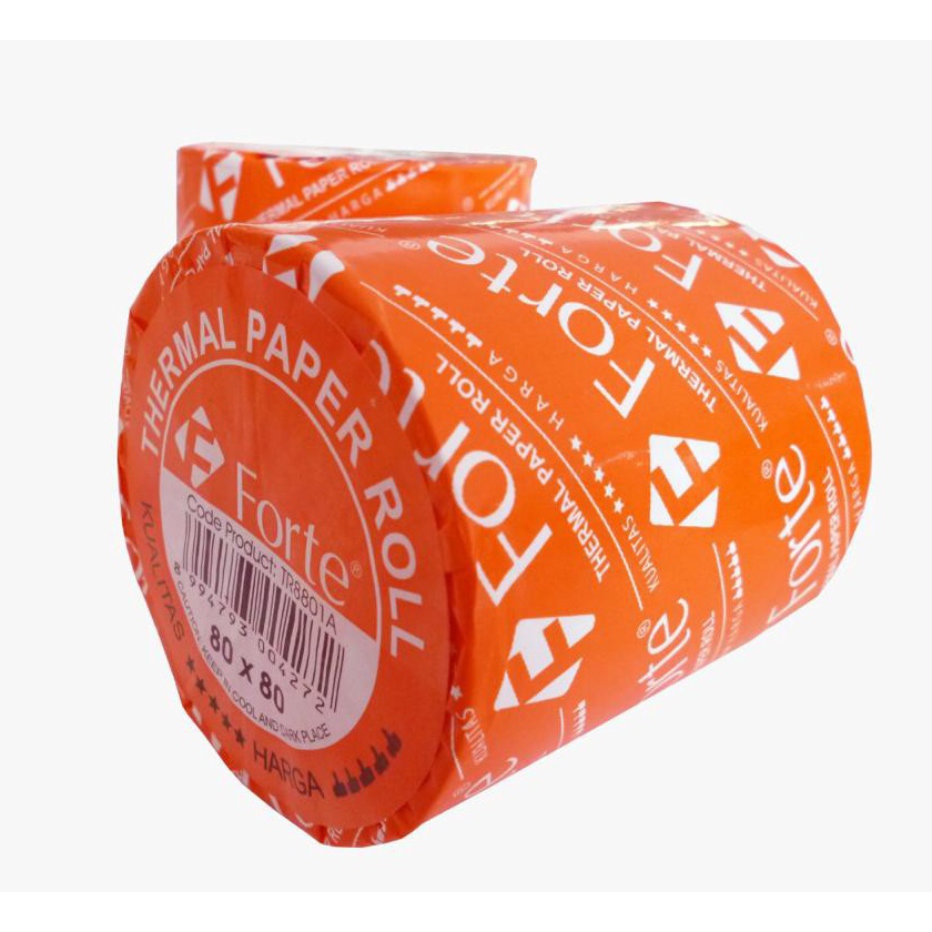 

(E 13G㊚☞) Kertas Thermal / Paper Roll 80 x 80 Forte / Forte 80x80- muurah..!