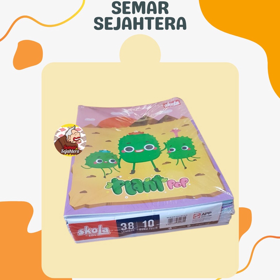 

✯Ready☆ [PAK] SIDU SKOLA BUKU TULIS 38 (10 PCS)* I96 ✪