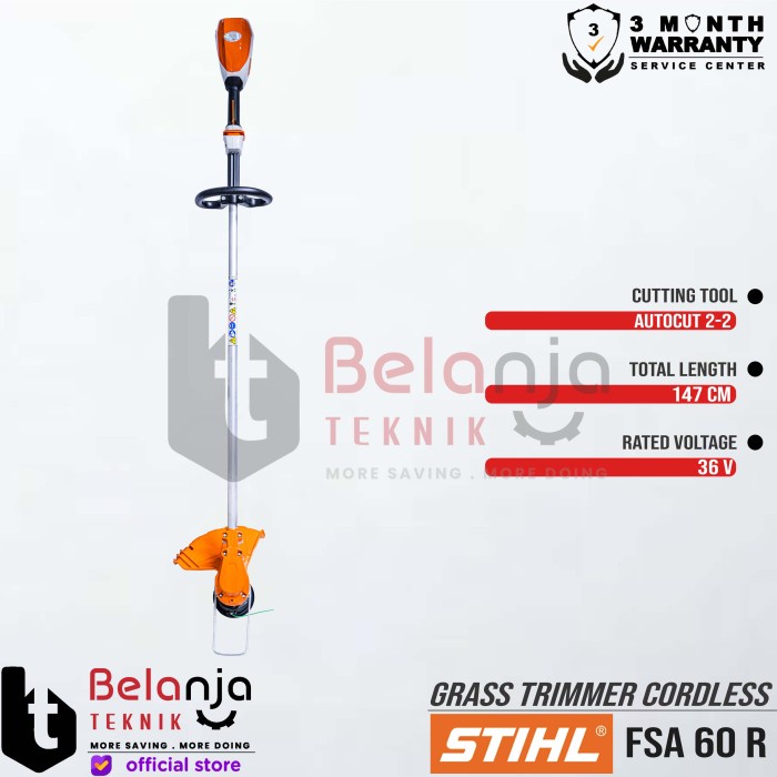 Stihl Mesin Potong Rumput Baterai FSA 60 R Set Grass Trimmer Cordless keren