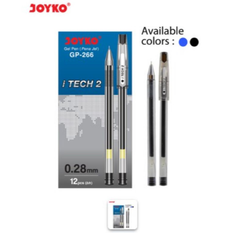 

Ready stock Pulpen Joyko Gp - 266 Itech 2 0.28mm / (1pak/12pcs) KAM