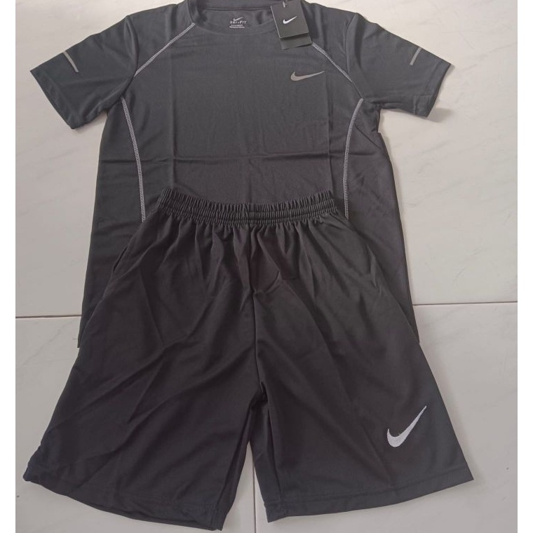★ GJG stelan ( 1 Set ) Pakaian Olahraga Pria GYM fitnes Futsal ⁑ ✧ _