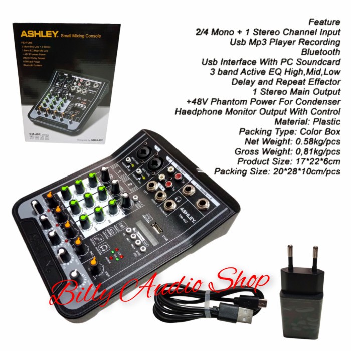 Mixer Ashley SM-402 / Mixer Ashley SM402 Original Produk