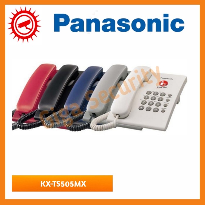Pesawat Telepon Single Line Analog Panasonic KX-TS505 / telepon rumah