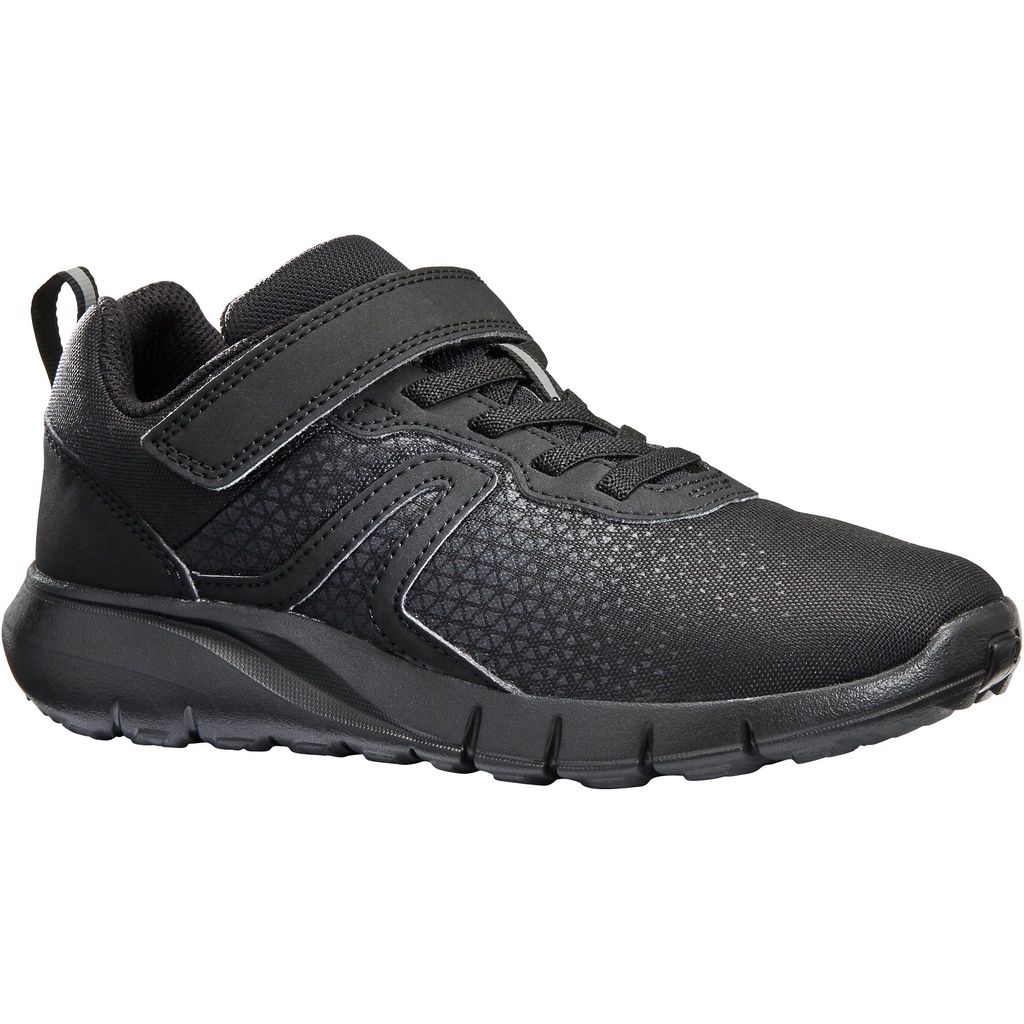 DECATHLON DECATHLON Sepatu Jalan Anak Rip-Tab Soft 140 JR - Hitam - 8486647