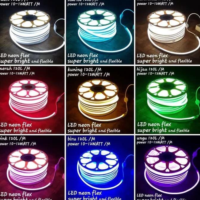 Lampu Selang Led Neon Flex 50Mtr/Roll 220V