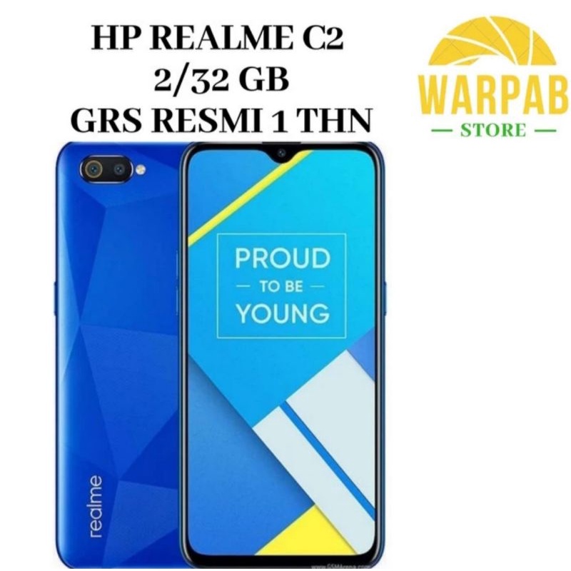 HP REALME C2 2/32 GB - RELMI C 2 RAM 2GB ROM 32GB GARANSI RESMI