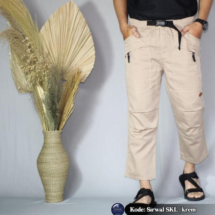 Celana Sirwal Muslim Outdoor Pria Bahan Katun Adem Dan Nyaman