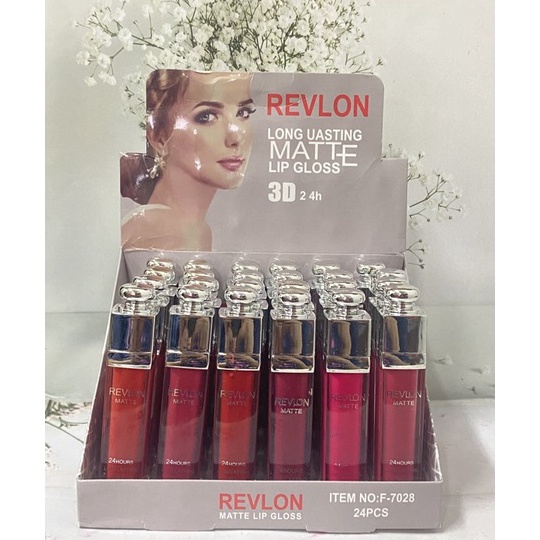 Laris (24 PCS)LIPGLOSS REVLON MATTE COLORS PENTOL / Lipstik cair REVLON 3D matte Lipgloss