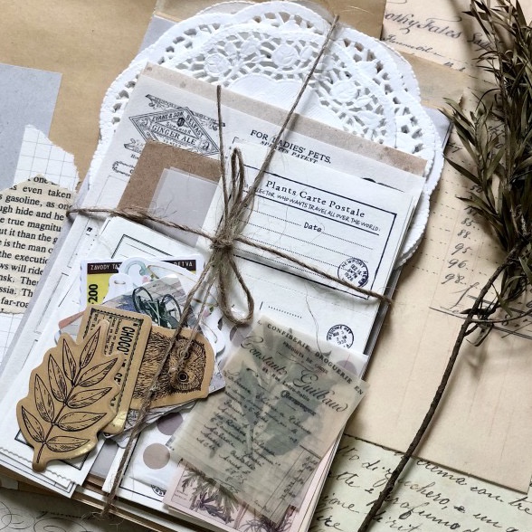 

[☆RUO-㊠> Journal Kit 75 pcs Journaling Kit Vintage Bujo Journaling Vintage - langsung.kirim!