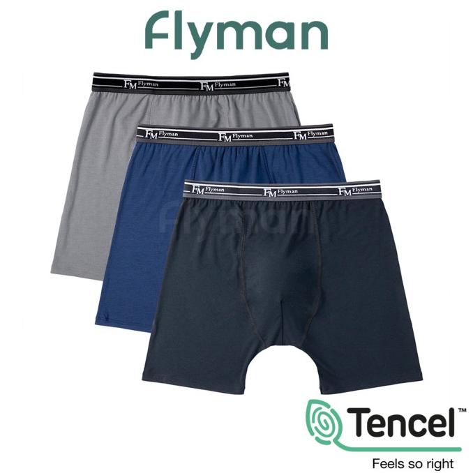 Flyman Long Boxer Elastic Pria Dewasa FM 3225 1 Pack Isi 3