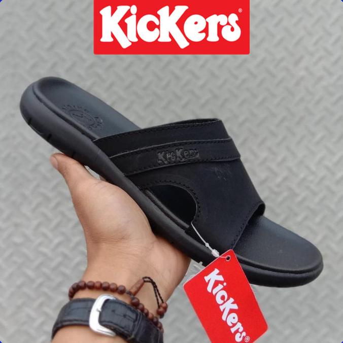 sandal Kickers pria kulit asli - sandal kulit asli - sandal selop pria