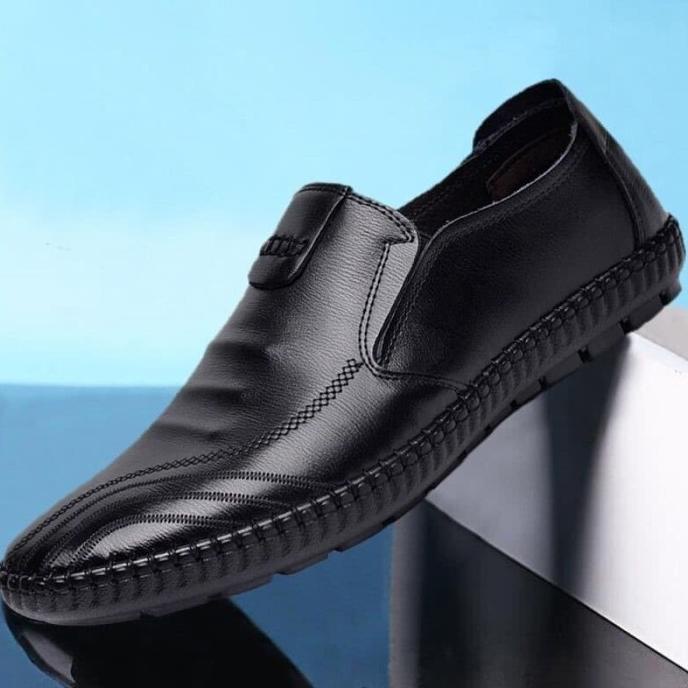Techdoo Sepatu Pantofel Pria Sepatu Kulit Formal untuk Kerja MC403