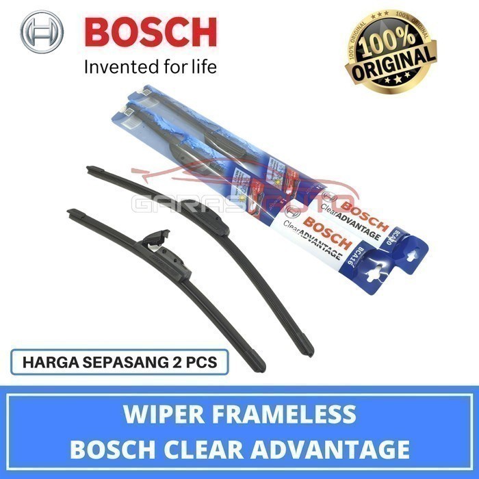 Wiper Avanza Xenia Lama Original Bosch Clear Advantage Karet Frameless best