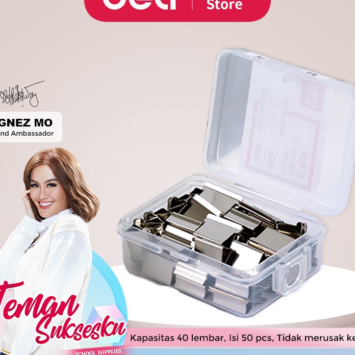 

[♥O» PS> Deli Fastener Clip Refill / Refill Binder Clip / Isi Penjepit Kertas Otomatis Isi 50 Kapasitas 40 Lembar 8592 terviral!