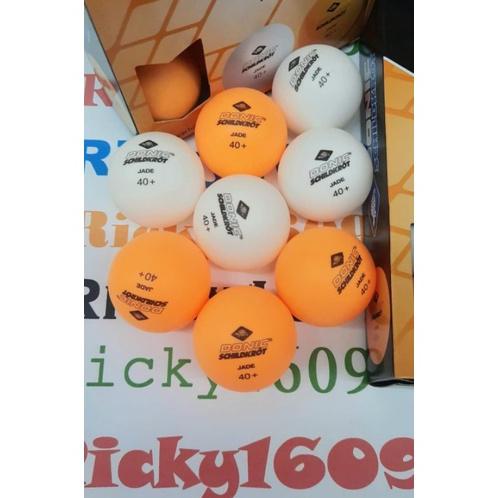 New Bola Pingpong Donic Schildkrot Jade 40 Plus / 40+  (Isi 12 Orange + White) - Original Donic Schi