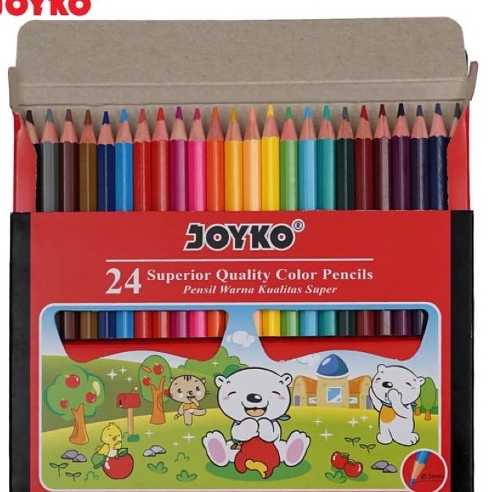 

(6O❤-J»] Color Pencil / Pensil Warna Joyko CP-S24 / 24 Warna- langsung.kiirim..