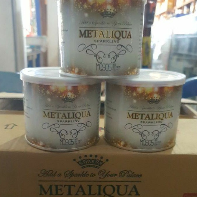 

(F.U㊖S♪] CAT GLITER CAT METALIK METALIQUA CAT PERNIK GLITTER GLITER SPARKLING KAYU BESI LIS TEMBOK ORNAMEN LUKISAN DEKORATIF 250CC CAT GABUS kekiniaan☎!