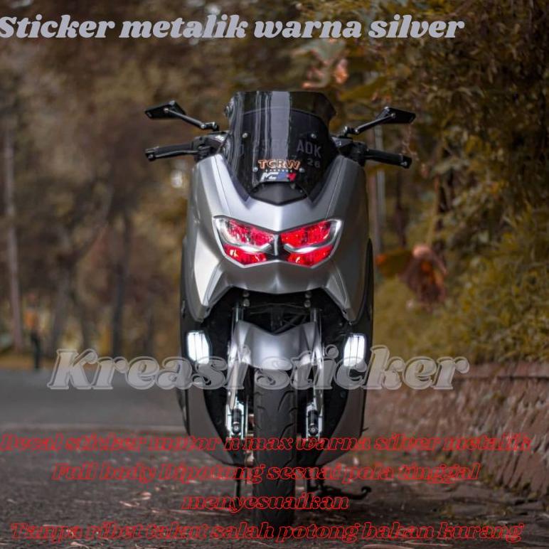 decal polos nmax,stiker skotlet polos motor n max old/new full body cutting sesuai pola warna silver