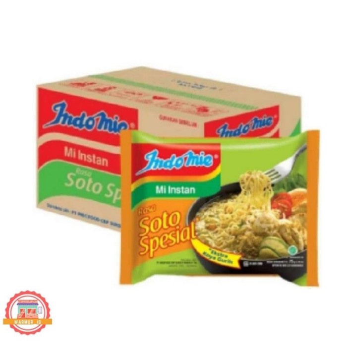 

Indomie Mi Instan Rasa Soto Spesial 1 Dus Isi 40 Pcs