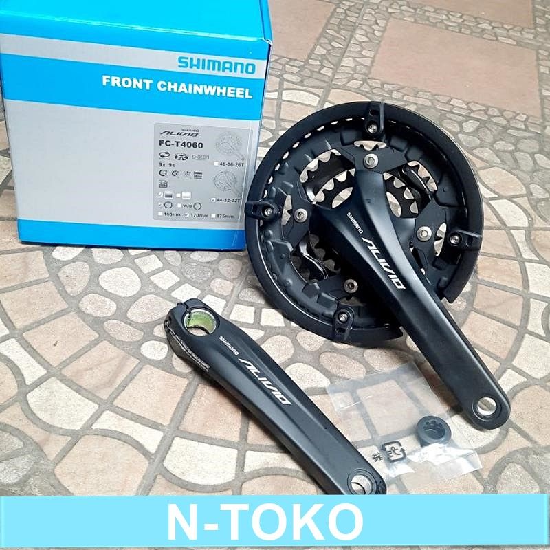 CRANK GIR SHIMANO ALIVIO T4060 44T HOLLOWTECH 2 170mm Sepeda Sparepart Termurah