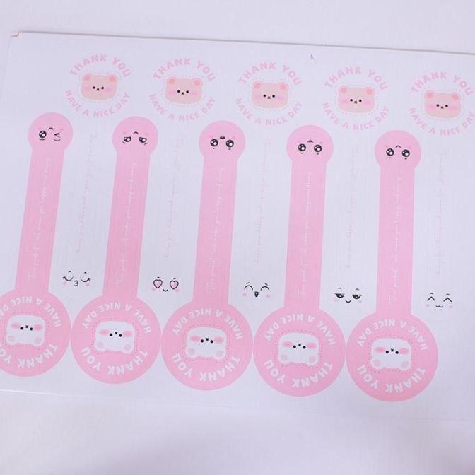 

*:*:*:*:*] Sticker Seal Pink Sticker Seal Dus Kemasan Stiker Seal Kemasan
