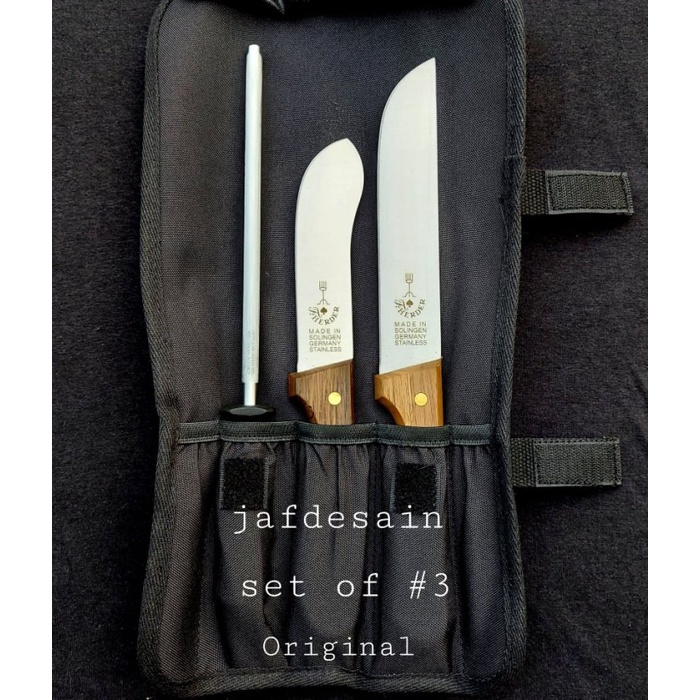 Herder Pisau Solingen Cap Garpu Asli Set Of#3