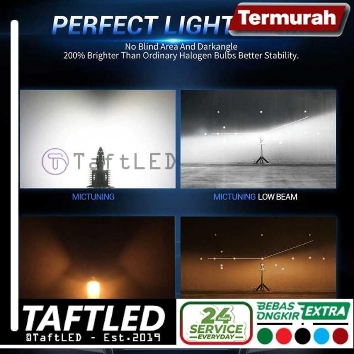 Lampu Mobil Depan Led Fighter Super Terang 16000 Lumens 2 Pcs H4