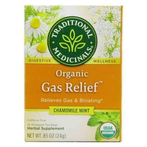 

Traditional Medicinals Organic Gas Relief Chamomile Mint 16 Tea Bags