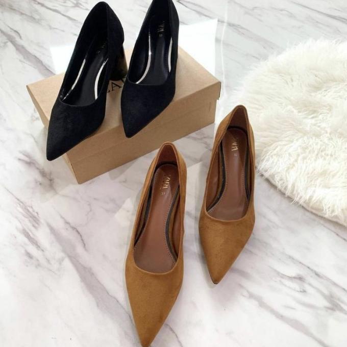 HIGH HEELS ZARA ORI / SEPATU KANTOR WANITA / SEPATU HAK ZARA