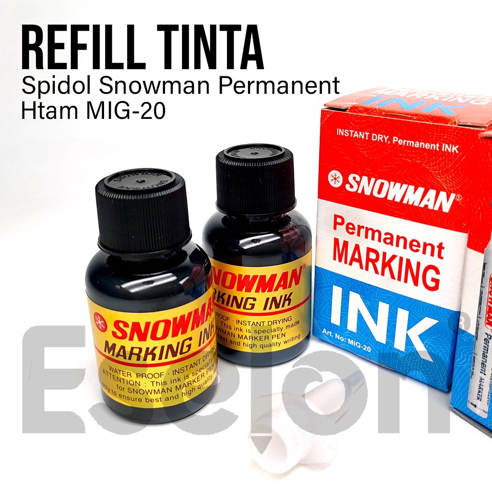 

Harga Termurah￣Refill Tinta Spidol Snowman Permanent Marker G-12 / isi ulang tinta Snowman Permanent MIG-20