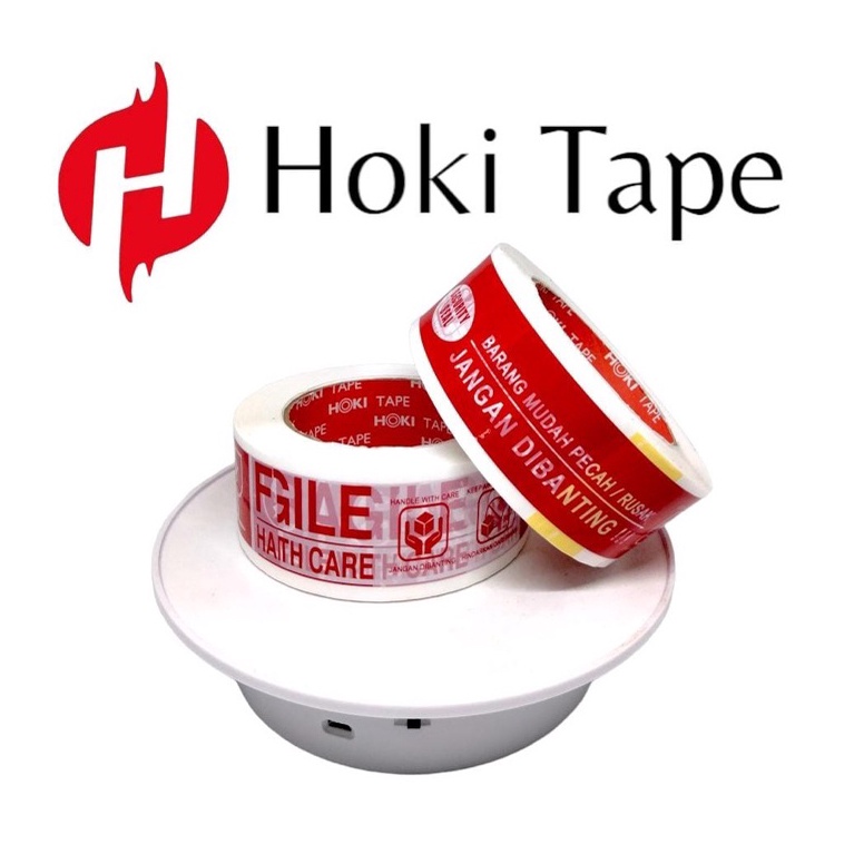 

JQDV9182 lakban fragile 45mmx200yard printing HOKI Tape 4 in 1_____033