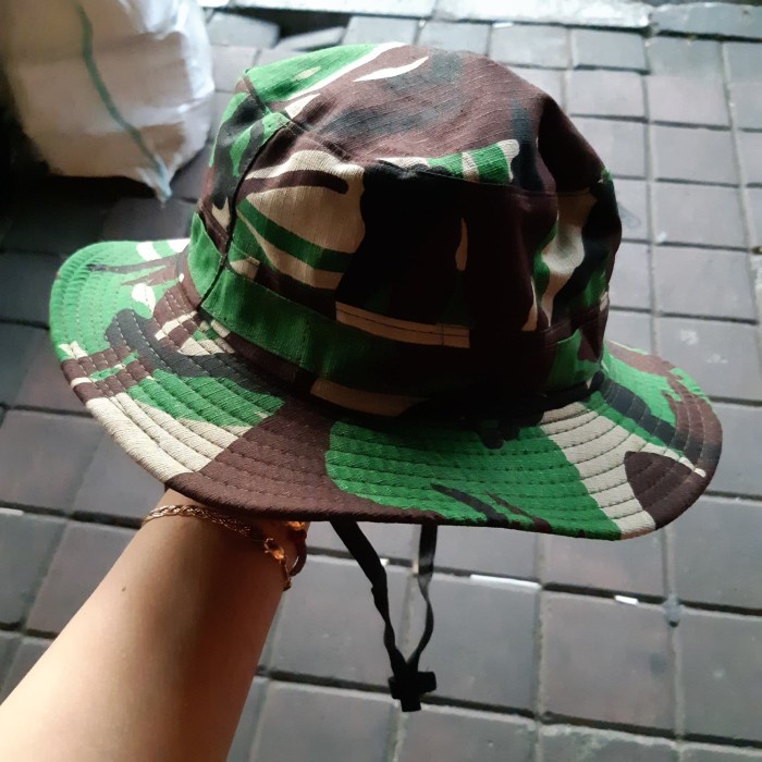 topi Topi Rimba Loreng Malvinas - Topi Gunung Topi Rimba Topi Loreng tni - Hijau(X6V4) kekinian PROM